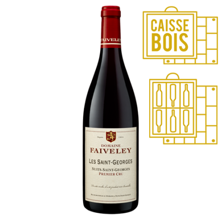 Domaine Faiveley Nuits-Saint-Georges 1er Cru Les Saint-Georges 2011 - Caisse Bois d'origine de 6 bouteilles
