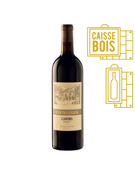 Clos Triguedina Cahors 1981 - Coffret Bois 1 bouteille