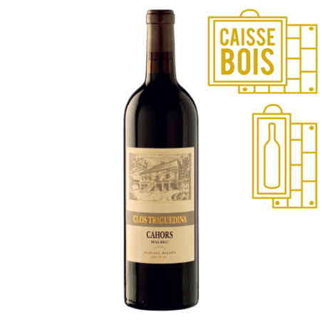 Clos Triguedina Cahors 1981 - Coffret Bois 1 bouteille
