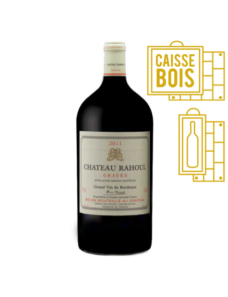 Château Rahoul Graves Rouge 2011 Double-Magnum 3 litres - Caisse Bois d'origine