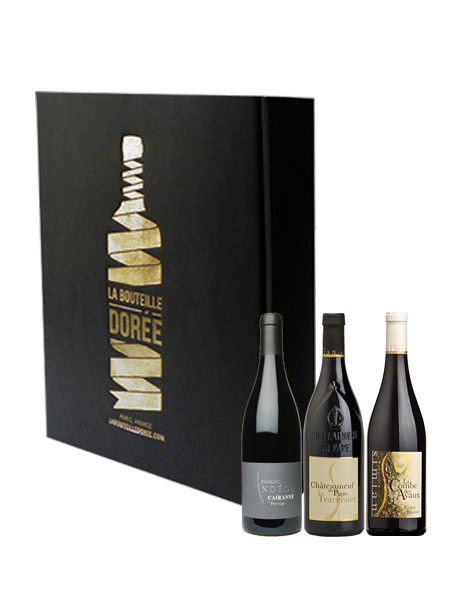 Coffret vin rouge cépage Grenache 3 bouteilles