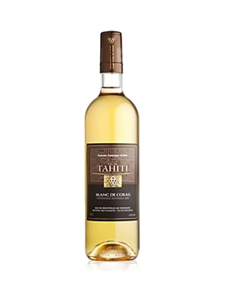 Domaine Ampelidacées Blanc de Corail Vin de Tahiti 2013 Domaine Ampelidacées Blanc de Corail Vin de Tahiti 2013