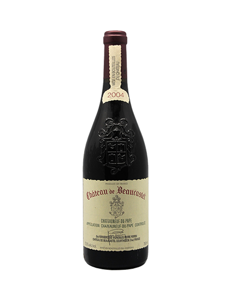 Château de Beaucastel Châteauneuf-du-Pape Rouge 2004 - Caisse Bois d'origine de 6 bouteilles
