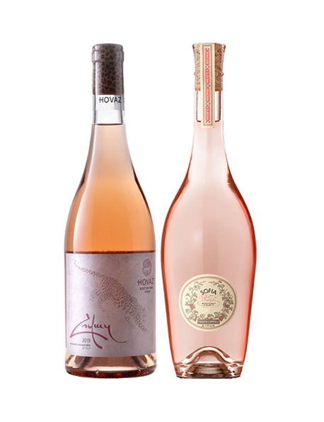 Coffret vin rosé d'ailleurs Est-Ouest 2 bouteilles