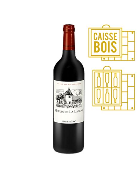 Moulin de La Lagune Haut-Médoc Second vin de Château La Lagune 2014 - Caisse Bois d'origine de 6 bouteilles