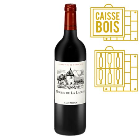 Moulin de La Lagune Haut-Médoc Second vin de Château La Lagune 2014 - Caisse Bois d'origine de 6 bouteilles
