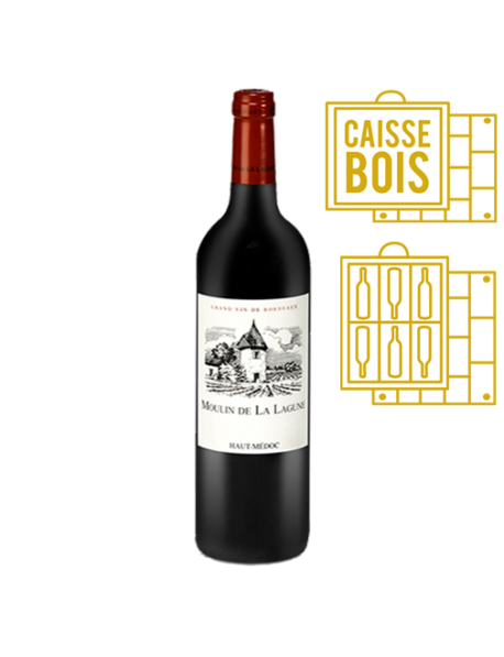 Moulin de La Lagune Haut-Médoc Second vin de Château La Lagune Magnum - Caisse Bois d'origine de 6 Magnums