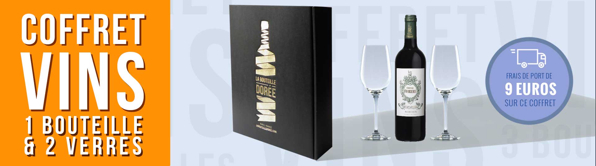 Coffret Margaux Grand Cru Classé et 2 verres