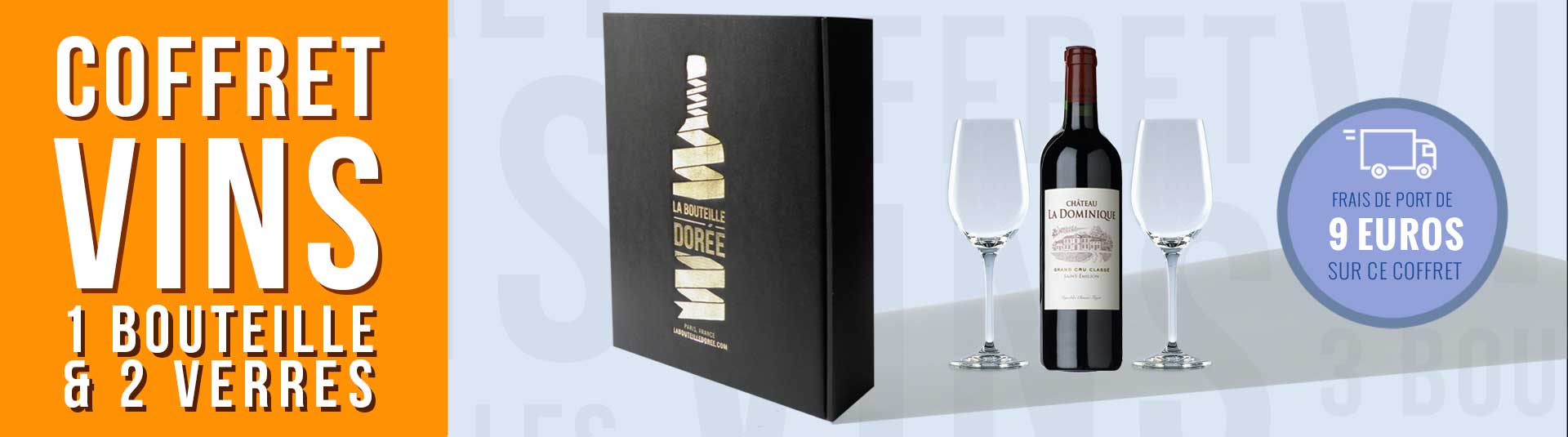 Coffret Saint-Emilion Grand Cru Classé et 2 verres