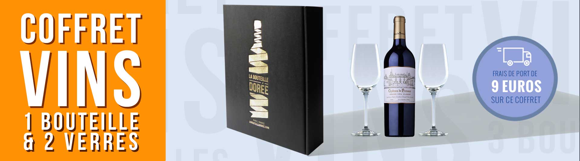 Coffret Saint-Emilion Grand Cru Classé et 2 verres