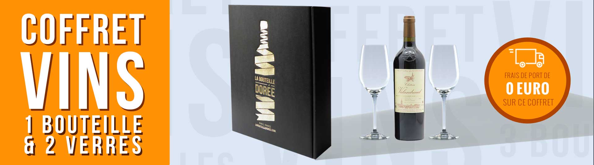 Coffret Saint-Emilion 1er Grand Cru Classé et 2 verres