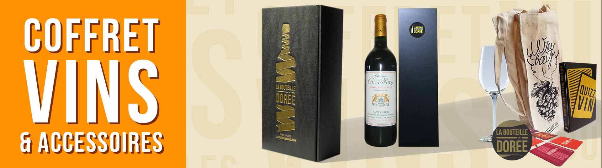 coffret vin 1985 avec accessoires