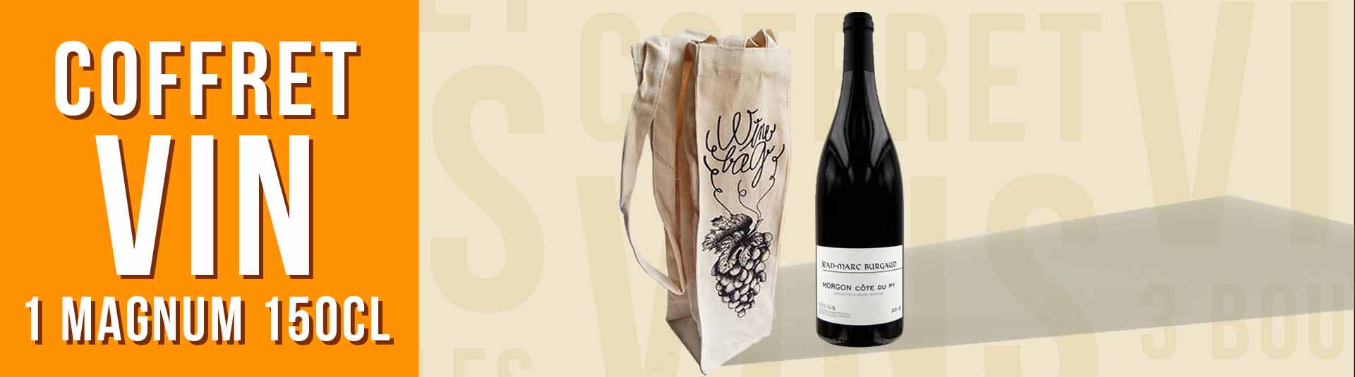 Coffret cadeau vin 1 Magnum Beaujolais Morgon