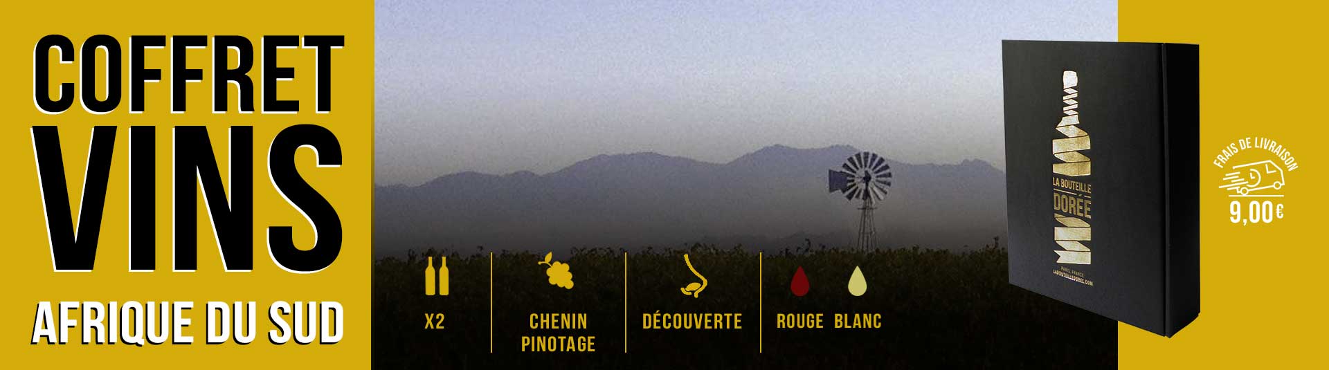 Coffret vin Afrique du Sud 2 bouteilles
