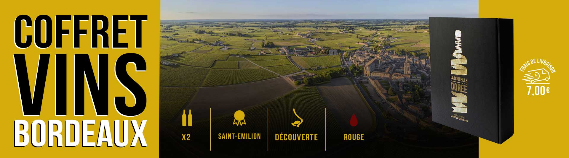 Coffret vin Saint-Emilion Sélection 2 bouteilles