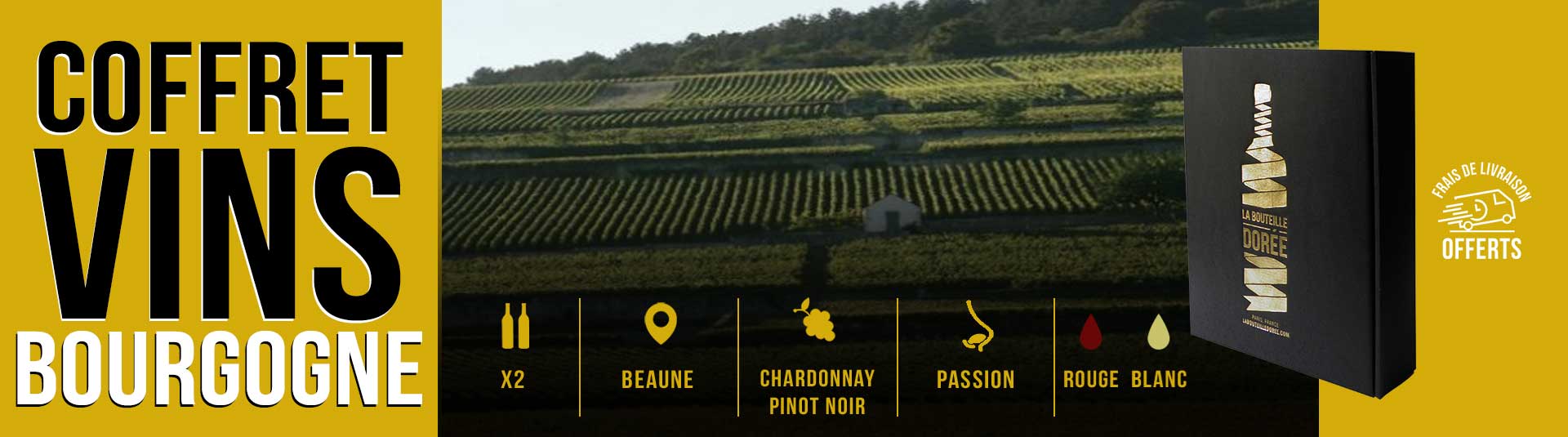 Coffret vin Bourgogne 1er Cru Passion
