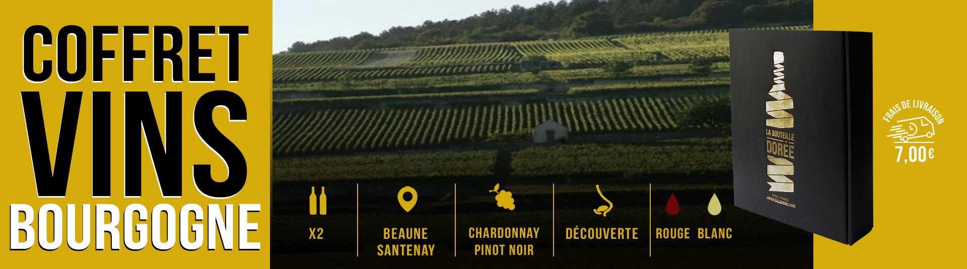 Coffret vin Bourgogne Découverte Coffret vin Bourgogne 1er Cru Découverte