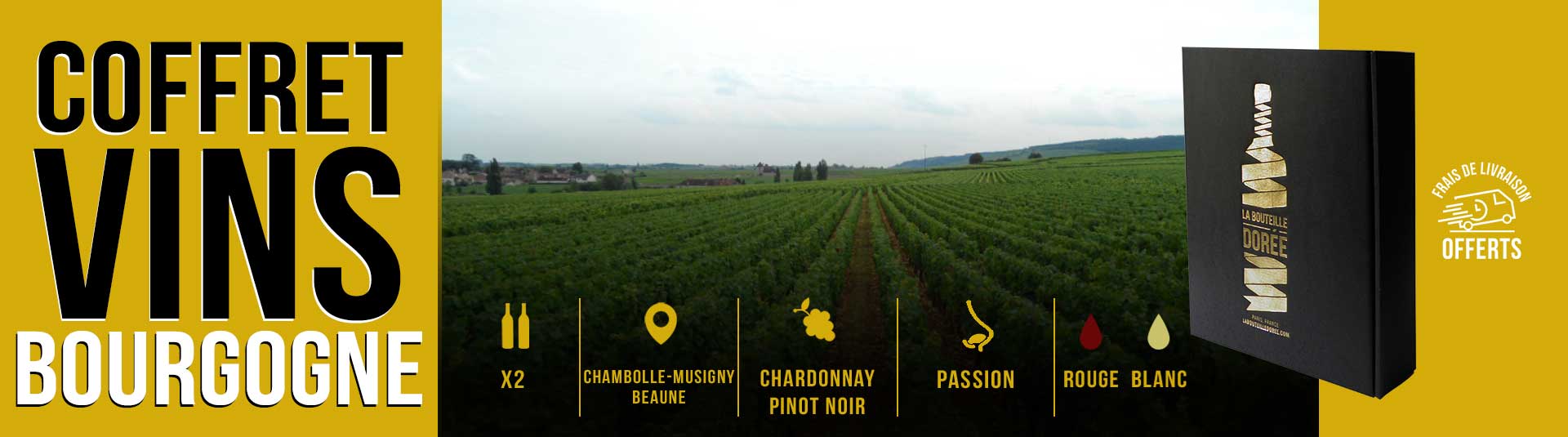 Coffret vin Bourgogne 1er Cru Passion