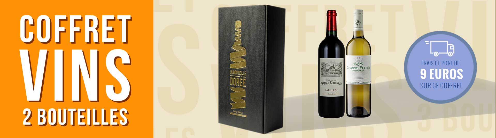Coffret vin Bordeaux Saint-Estèphe 2 bouteilles Coffret vin Bordeaux Rouge et Blanc 2 bouteilles
