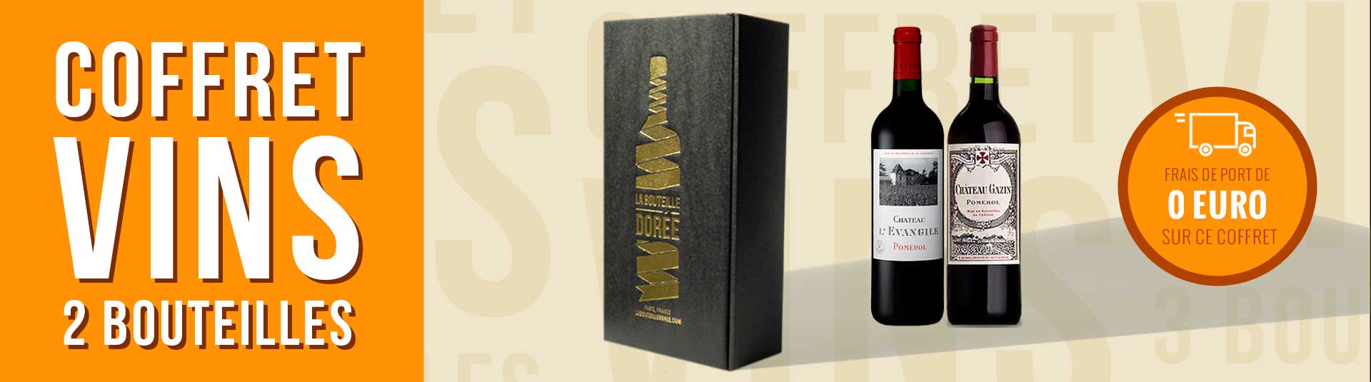Coffret vin rouge Bordeaux Saint-Emilion 3 bouteilles Coffret vin rouge Bordeaux Pomerol 2 bouteilles