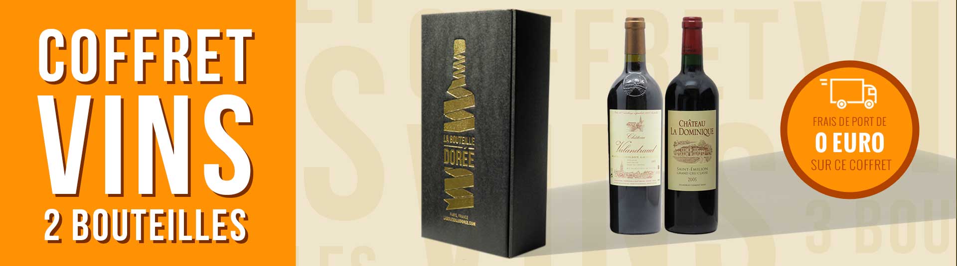 Coffret vin rouge Bordeaux Saint-Emilion Grand Cru 2 bouteilles