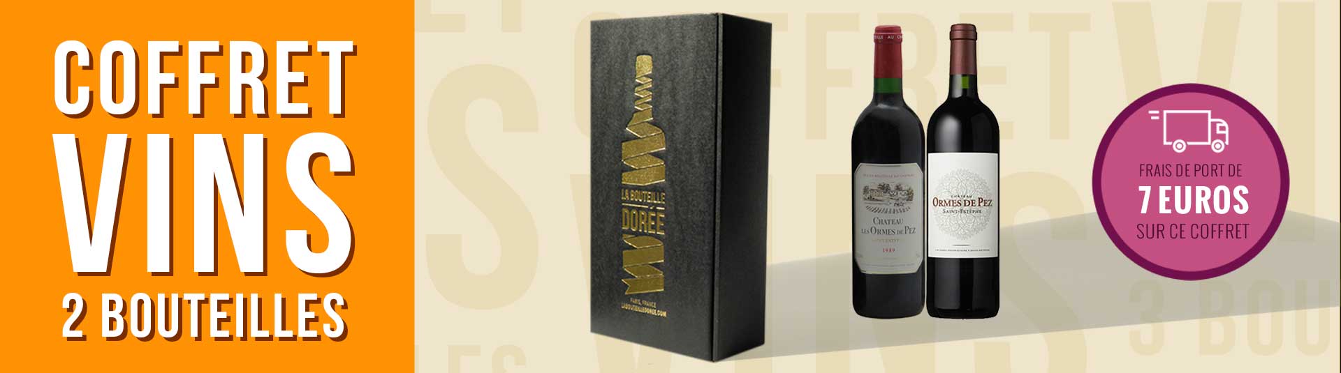 Coffret vin Bordeaux Saint-Estèphe 2 bouteilles Coffret vin Bordeaux Saint-Estèphe 2 bouteilles