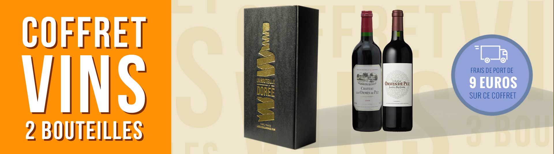 Coffret vin Bordeaux Saint-Estèphe 2 bouteilles Coffret vin Bordeaux Saint-Estèphe 2 bouteilles