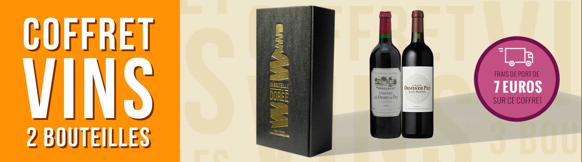 Coffret vin Bordeaux Saint-Estèphe 2 bouteilles Coffret vin Bordeaux Saint-Estèphe 2 bouteilles