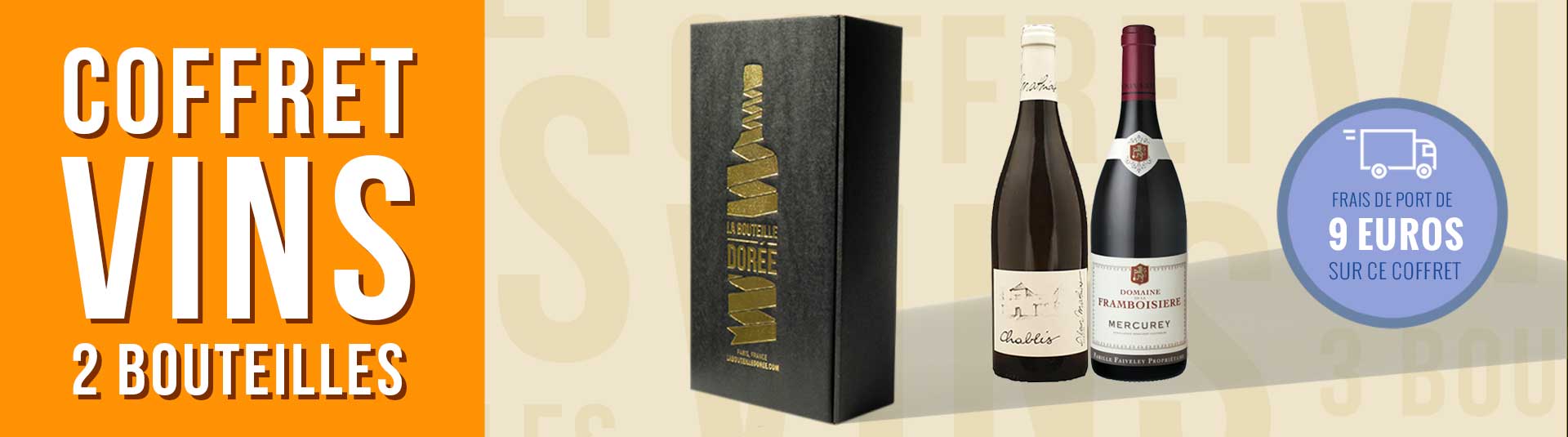 Coffret vin Bourgogne Découverte 2 bouteilles Coffret vin Bourgogne Découverte 2 bouteilles