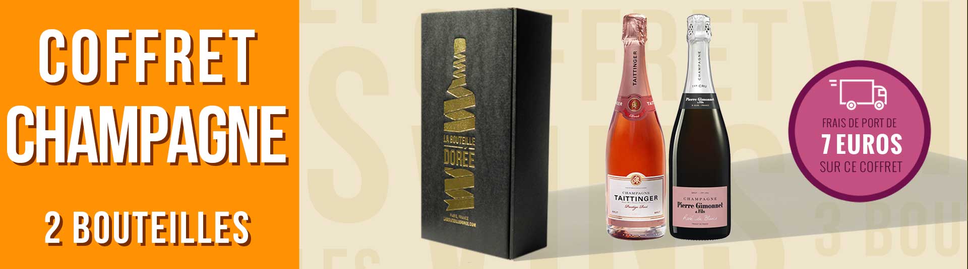 Coffret Champagne Rosé 2 bouteilles