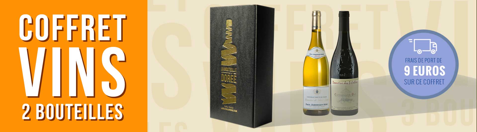 Coffret vin Bourgogne Découverte Coffret vin Châteauneuf-du-Pape Découverte