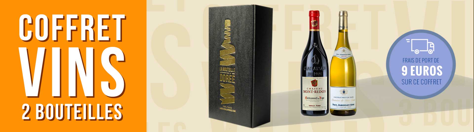 Coffret vin Bourgogne Découverte Coffret vin Châteauneuf-du-Pape Découverte