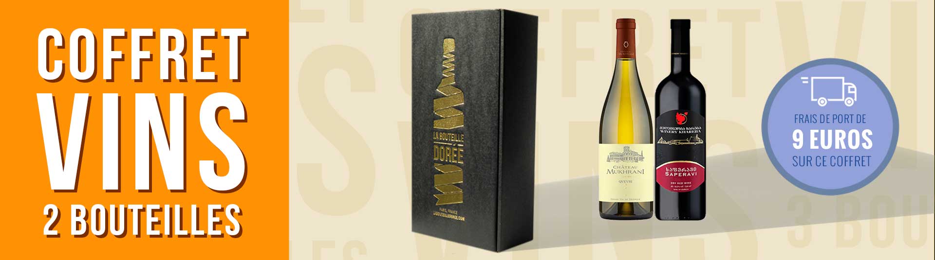 Coffret vin Géorgie 2 bouteilles