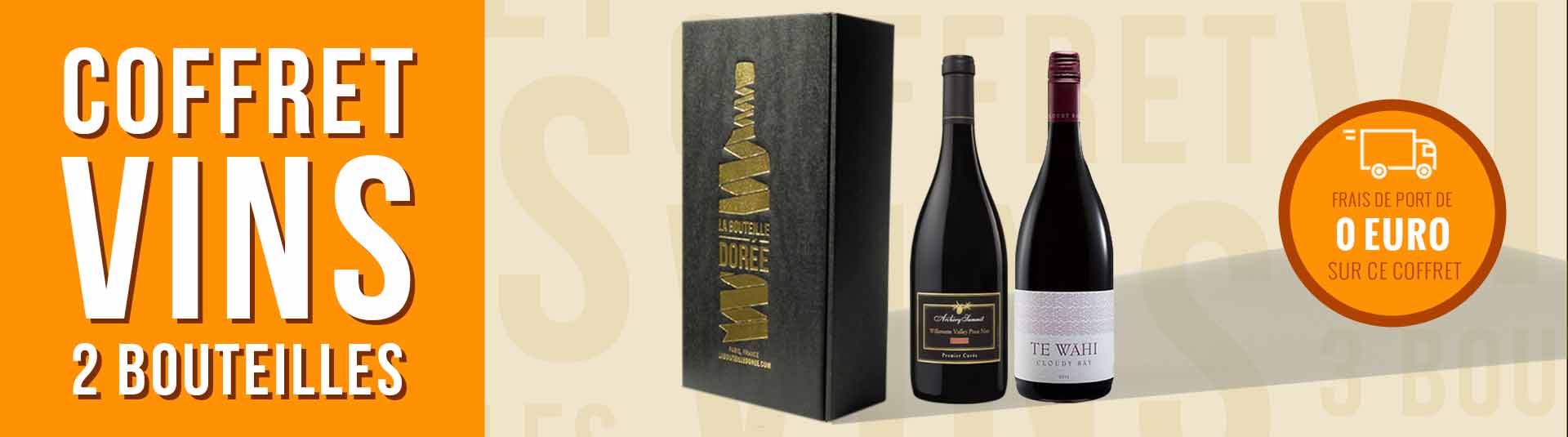 Coffret vin Pinot Noir Nouveau Monde 2 bouteilles