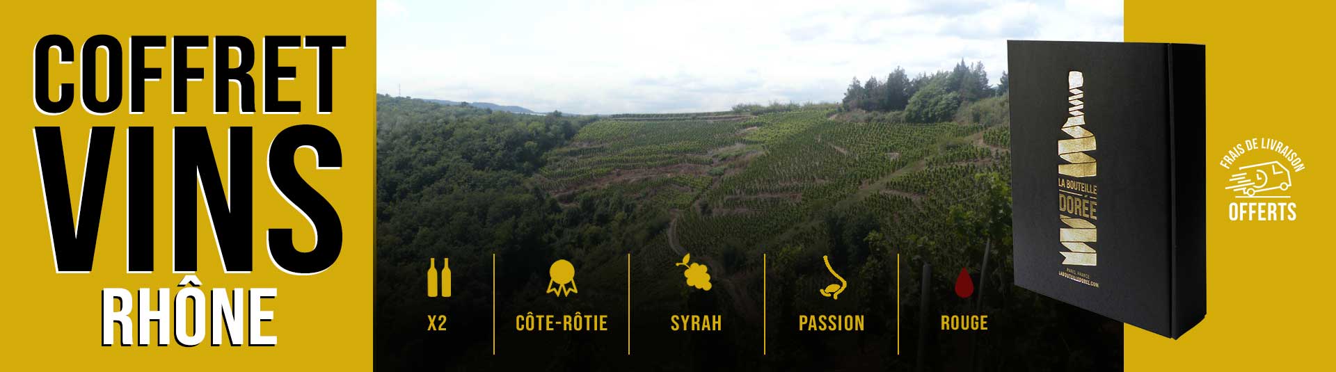 Coffret vin Rhône Passion Coffret vin Côte-Rôtie Passion
