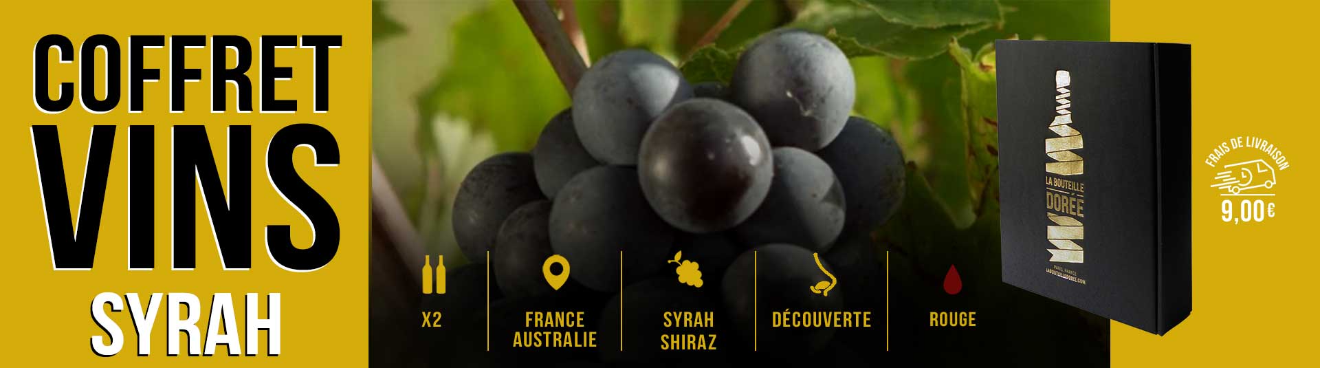 Coffret vin Syrah Découverte 2 bouteilles
