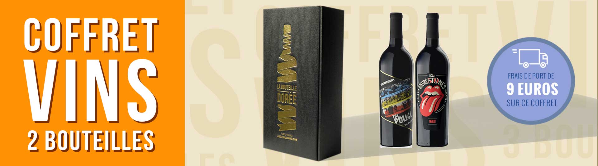 Coffret vin rouge Rock USA 2 bouteilles