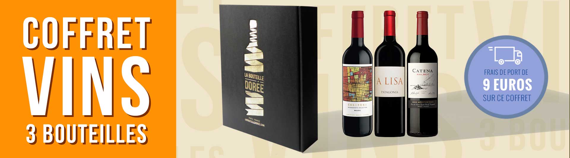 Coffret vin rouge Argentine 3 bouteilles