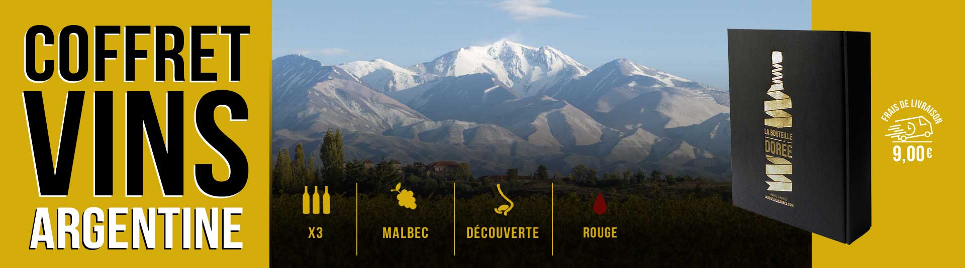 Coffret vin rouge Argentine 3 bouteilles