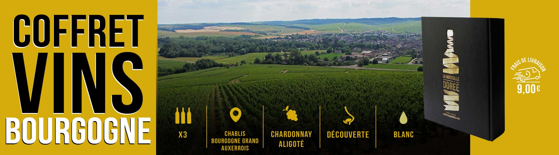 Coffret vin blanc Bourgogne Découverte