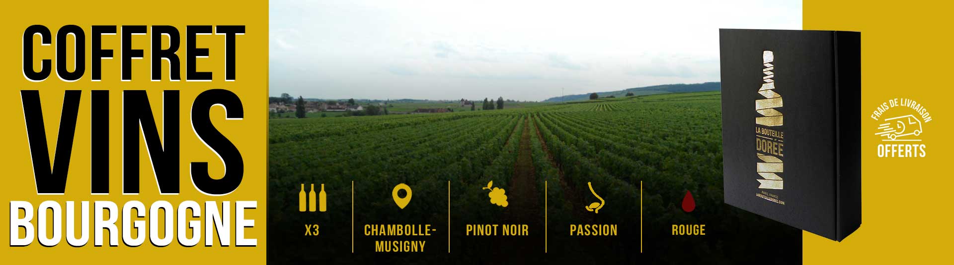 Coffret vin Bourgogne Prestige Chambolle-Musigny