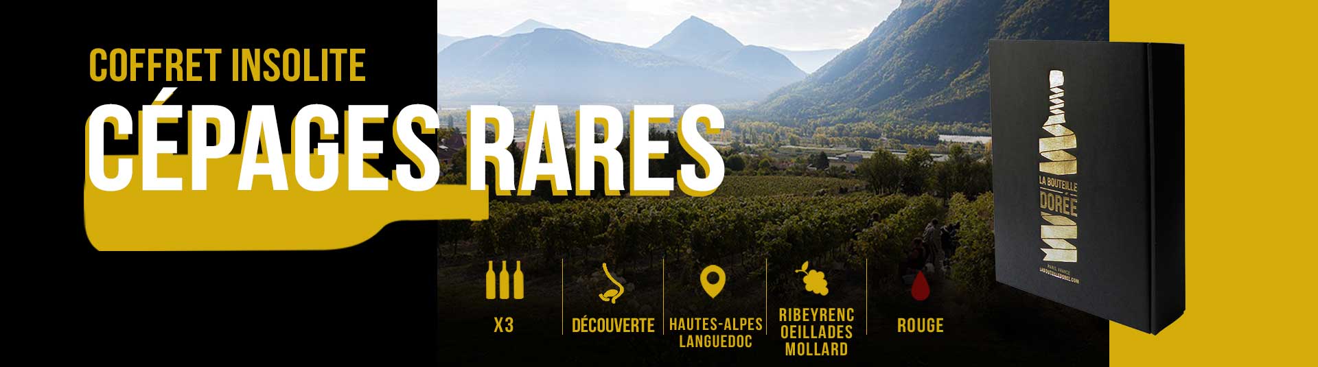 Coffret vin rouge BIO cépages rares 3 bouteilles Coffret vin rouge BIO cépages rares 3 bouteilles
