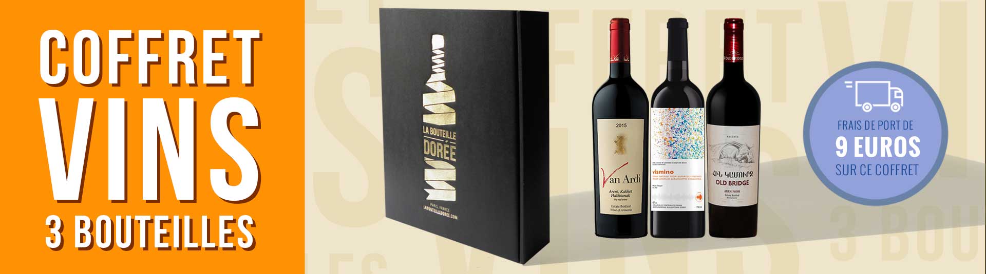 Coffret vin Caucase 3 bouteilles