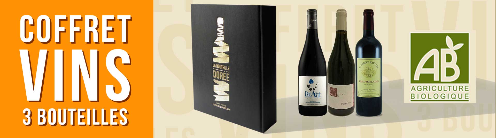 Coffret vin rouge BIO cépages rares 3 bouteilles Coffret vin rouge BIO cépages rares 3 bouteilles