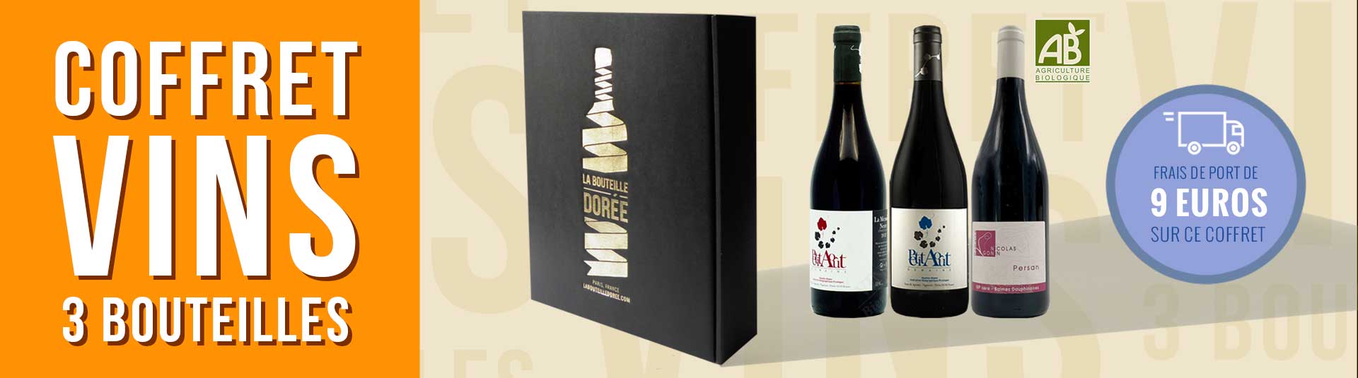Coffret vin rouge BIO cépages rares 3 bouteilles Coffret vin rouge BIO cépages rares 3 bouteilles
