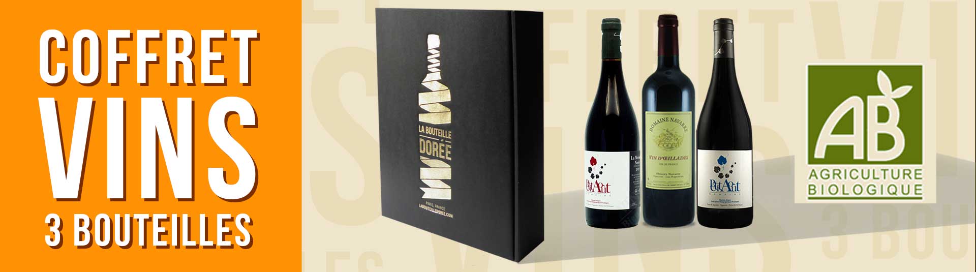 Coffret vin rouge BIO cépages rares 3 bouteilles Coffret vin rouge BIO cépages rares 3 bouteilles