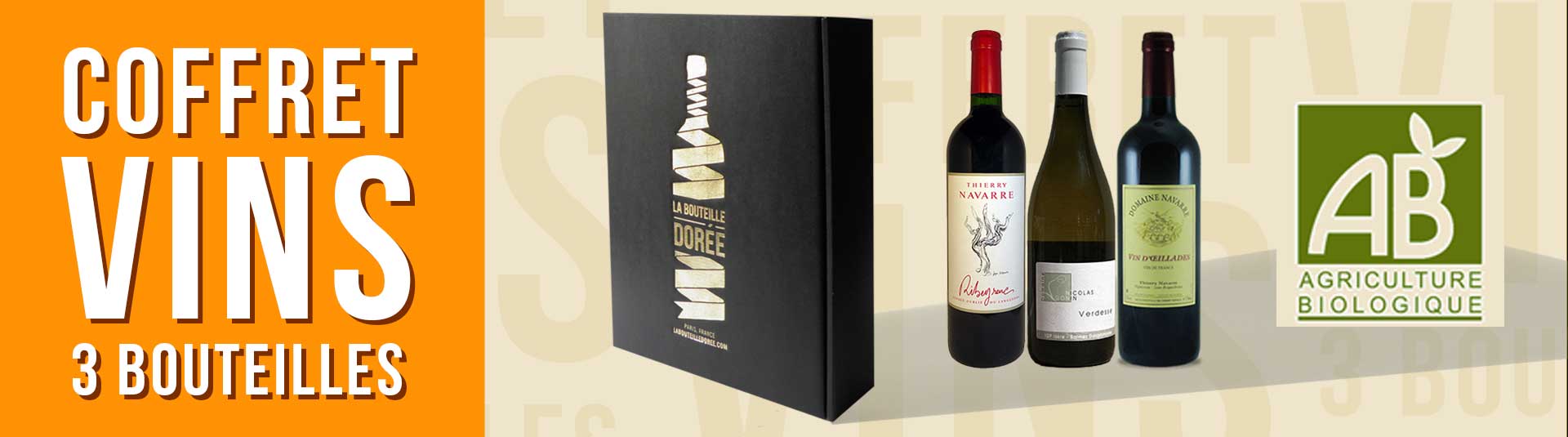 Cépages rares - Coffret vin BIO 3 bouteilles Cépages rares - Coffret vin BIO 3 bouteilles