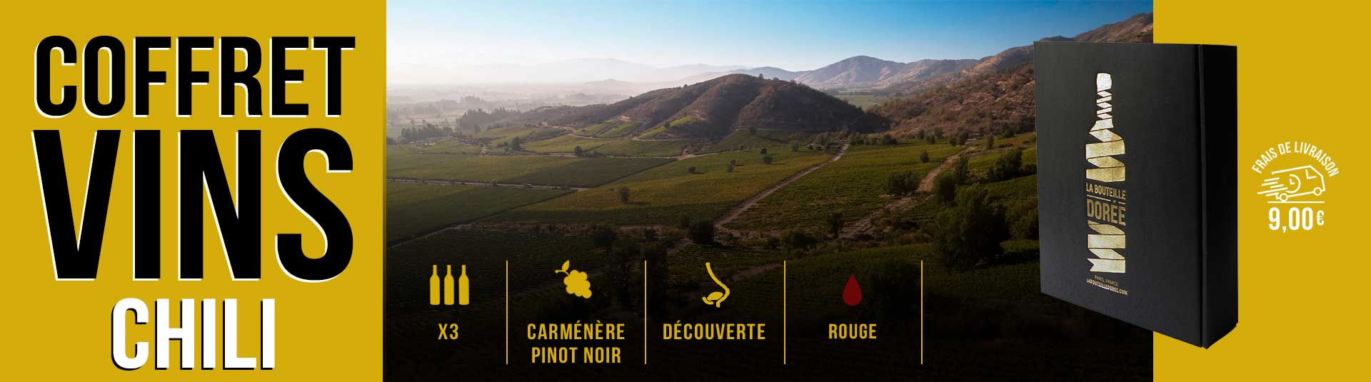 Coffret vin Chili 3 bouteilles