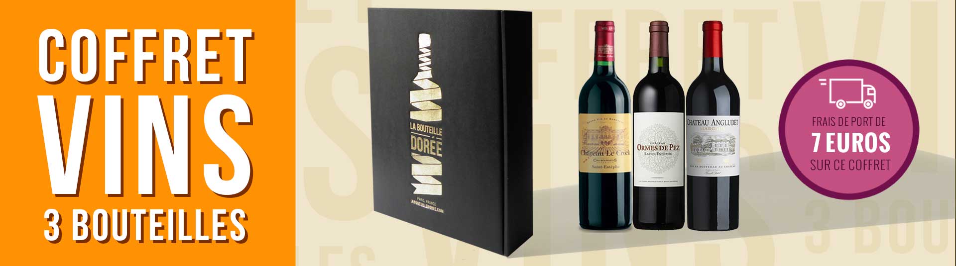 coffret vin Bordeaux Crus Bourgeois 3 bouteilles coffret vin Bordeaux Crus Bourgeois 3 bouteilles