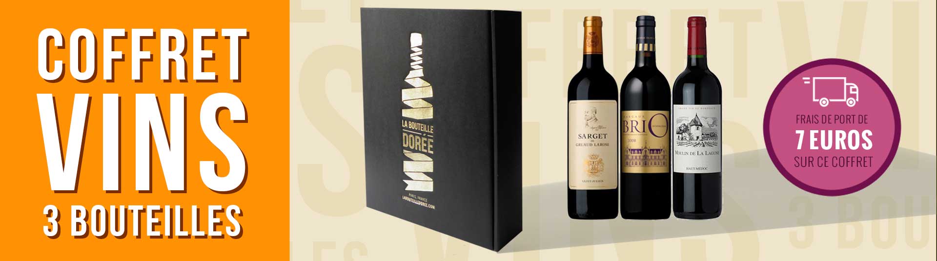 coffret vin Bordeaux seconds vins 3 bouteilles coffret vin Bordeaux seconds vins 3 bouteilles